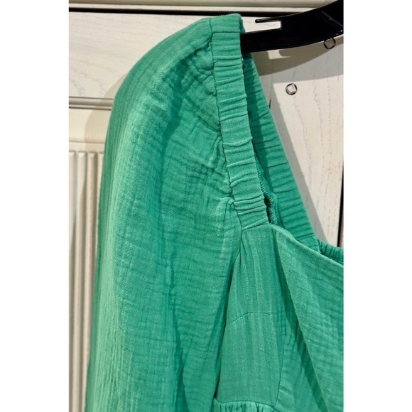 J.Crew Squareneck Gauze Mini Dress in Green, XXS - Picture 10 of 12